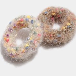 2pc Color Block Hair Ties - #313